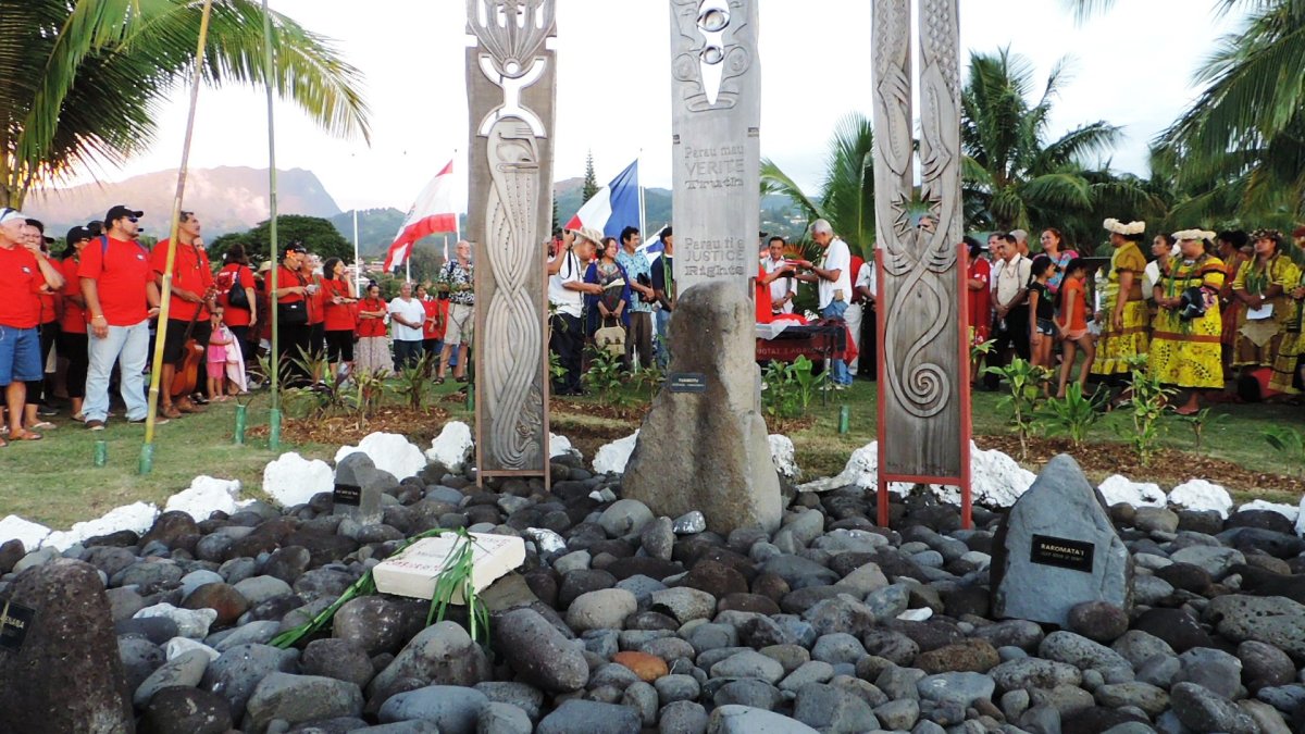2 juillet 2015 : commémoration du premier essai à Papeete en Polynésie